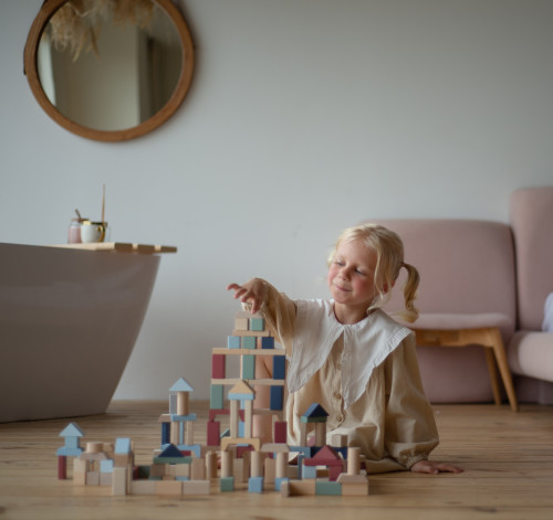 Wooden blocks construction kit «Cubika 3»