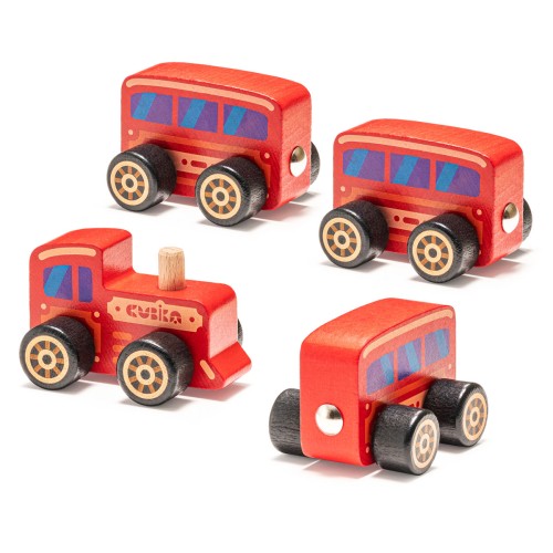 Wooden toy - train "Cubika"