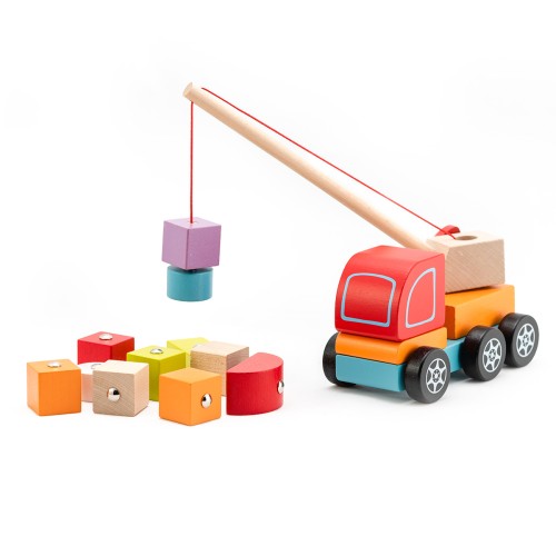 Wooden toy "Crane truck"